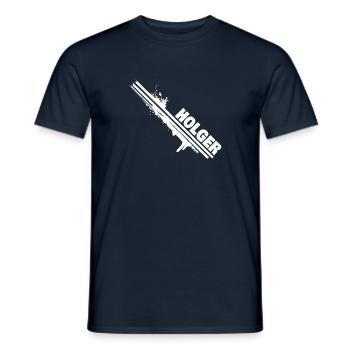 Geschenk für Holger - Männer T-Shirt - Navy - Vorne - AI Model Male 178 light (178cm)