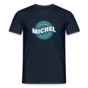 Michel - Männer T-Shirt - Navy - Vorne - AI Model Male 178 light (178cm)