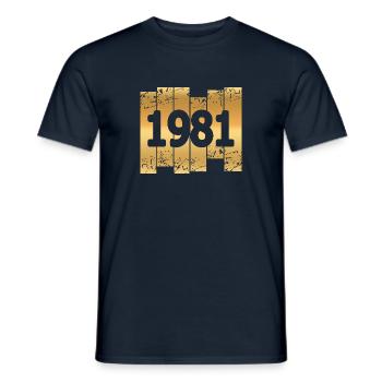 1981 - T-shirt homme - marine - Devant - AI Model Male 178 light (178cm)