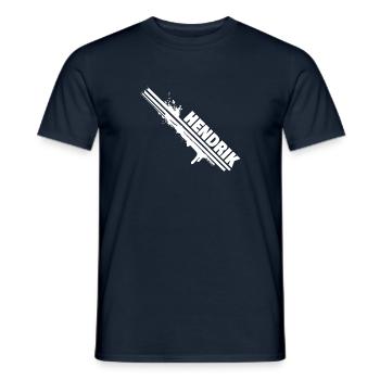 Peintre Hendrik - T-shirt homme - marine - Devant - AI Model Male 178 light (178cm)