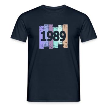 1989 - T-shirt homme - marine - Devant - AI Model Male 178 light (178cm)