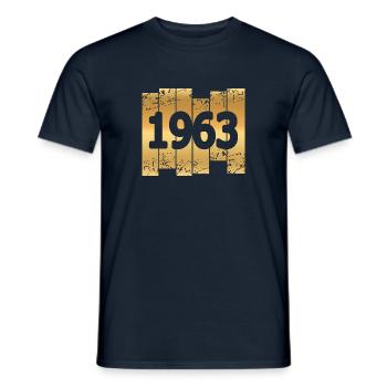 1963 - Männer T-Shirt - Navy - Vorne - AI Model Male 178 light (178cm)