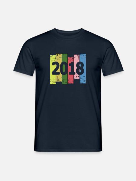 Funny 2018 - Men's T-Shirt - navy