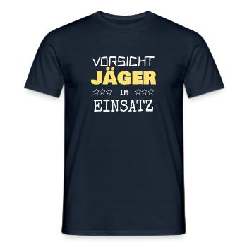 Cadeau pour les chasseurs - T-shirt homme - marine - Devant - AI Model Male 178 light (178cm)