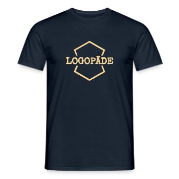 Orthophoniste au travail - T-shirt homme - marine - Devant - AI Model Male 178 light (178cm)