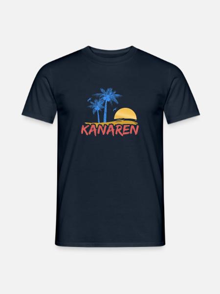 Canary Islands Beach - Men's T-Shirt - navy