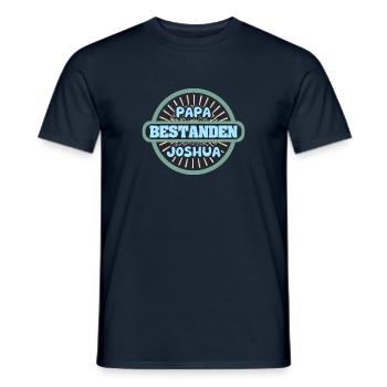 First name Joshua - Men's T-Shirt - navy - Front - AI Model Male 178 light (178cm)