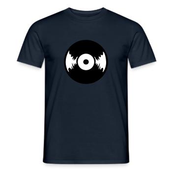 Schallplatte - Männer T-Shirt - Navy - Vorne - AI Model Male 178 light (178cm)