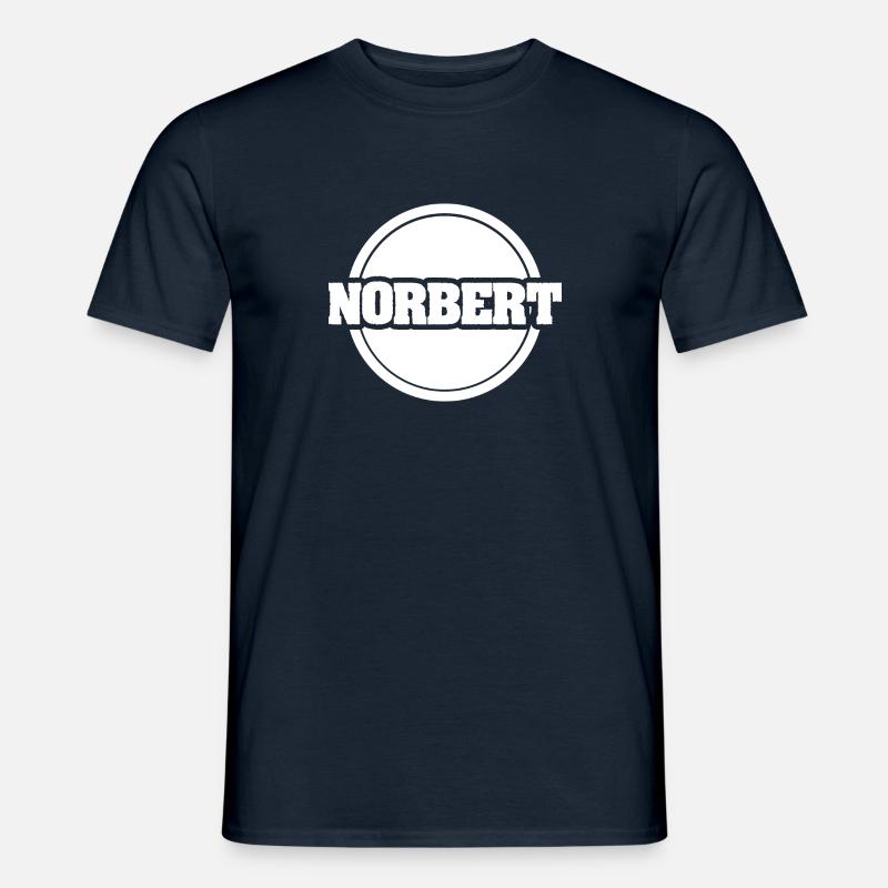 Vorname Norbert - Männer T-Shirt - Navy