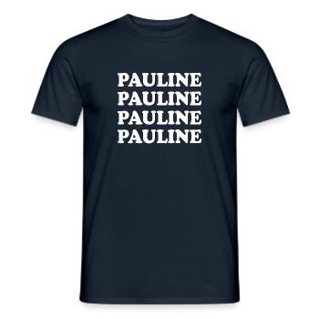 Pauline - T-shirt homme - marine - Devant - AI Model Male 178 light (178cm)