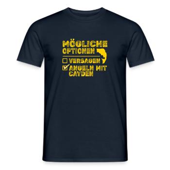 Geschenk für Cayden - Männer T-Shirt - Navy - Vorne - AI Model Male 178 light (178cm)
