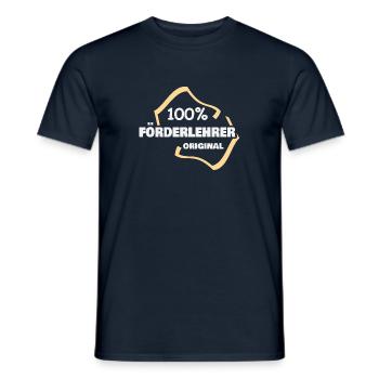 Profession : Enseignant spécialisé - T-shirt homme - marine - Devant - AI Model Male 178 light (178cm)