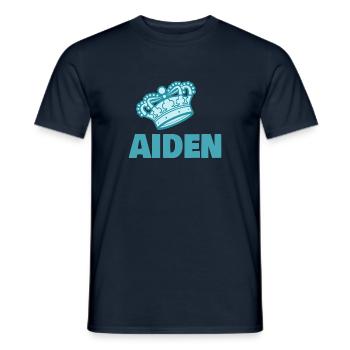 Krone Aiden - Männer T-Shirt - Navy - Vorne - AI Model Male 178 light (178cm)