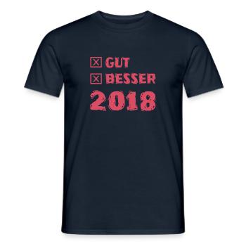 2018 - Männer T-Shirt - Navy - Vorne - AI Model Male 178 light (178cm)