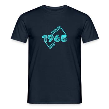 1965 1965 - Men's T-Shirt - navy - Front - AI Model Male 178 light (178cm)