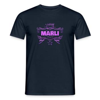 Baby Marli - Männer T-Shirt - Navy - Vorne - AI Model Male 178 light (178cm)