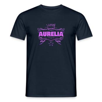 Aurelia as a baby - Men's T-Shirt - navy - Front - AI Model Male 178 light (178cm)