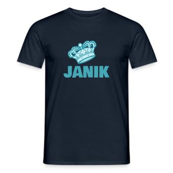 Janik - T-shirt homme - marine - Devant - AI Model Male 178 light (178cm)