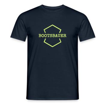 Gift for boat builder - Men's T-Shirt - navy - Front - AI Model Male 178 light (178cm)