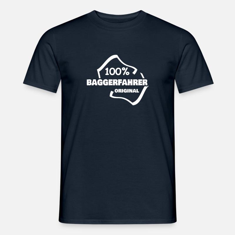 Beruf Baggerfahrer - Männer T-Shirt - Navy