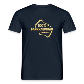 Bankkauffrau - Männer T-Shirt - Navy - Vorne - AI Model Male 178 light (178cm)