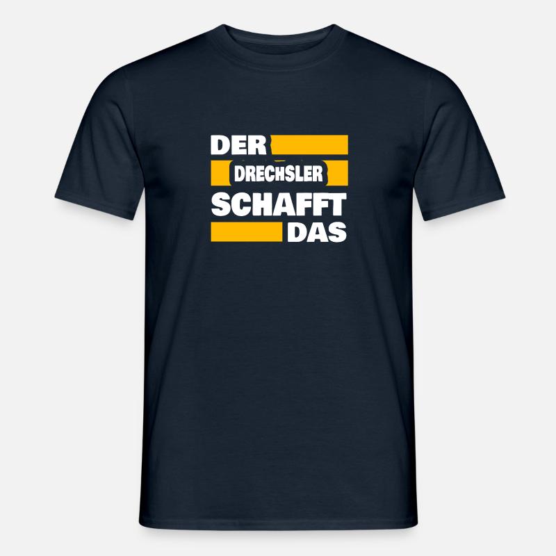 Drechsler als Arbeit - Männer T-Shirt - Navy