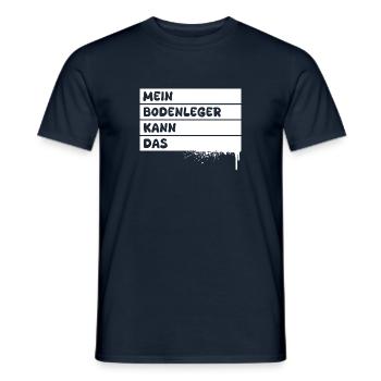 Bodenleger - Männer T-Shirt - Navy - Vorne - AI Model Male 178 light (178cm)