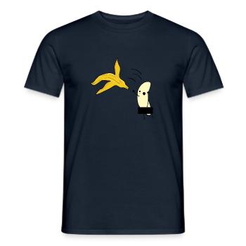 Nackte Banane Strip Junggesellenabschied / JGA - Männer T-Shirt - Navy - Vorne - AI Model Male 178 light (178cm)