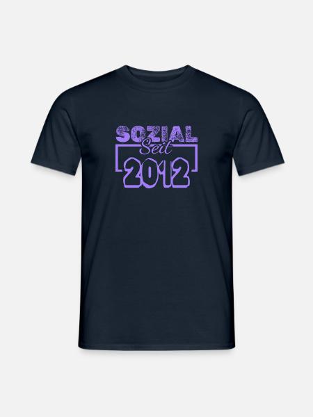 Sozialarbeiter 2012 - Männer T-Shirt - Navy