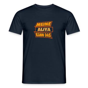 Aliya - Männer T-Shirt - Navy - Vorne - AI Model Male 178 light (178cm)