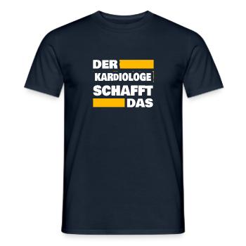 Geschenk für Kardiologe - Männer T-Shirt - Navy - Vorne - AI Model Male 178 light (178cm)