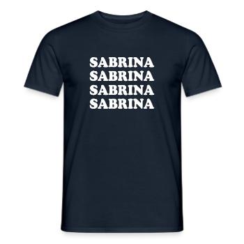 Cadeau pour Sabrina - T-shirt homme - marine - Devant - AI Model Male 178 light (178cm)