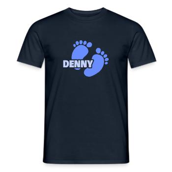 Geschenk für Denny - Männer T-Shirt - Navy - Vorne - AI Model Male 178 light (178cm)