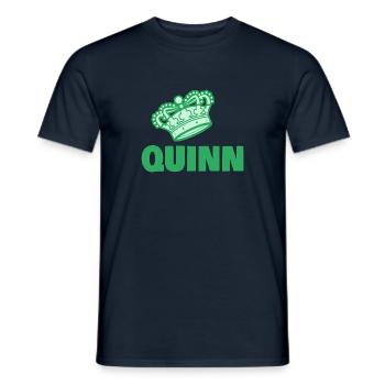 Quinn als Vorname - Männer T-Shirt - Navy - Vorne - AI Model Male 178 light (178cm)