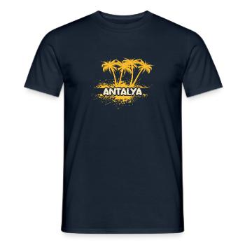 Antalya as a party - Men's T-Shirt - navy - Front - AI Model Male 178 light (178cm)