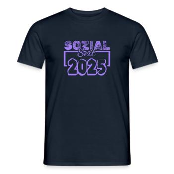 2025 - Männer T-Shirt - Navy - Vorne - AI Model Male 178 light (178cm)