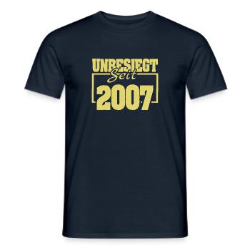 2007 2007 - T-shirt homme - marine - Devant - AI Model Male 178 light (178cm)