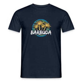 Gift for Barbuda - Men's T-Shirt - navy - Front - AI Model Male 178 light (178cm)