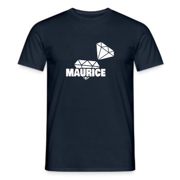 Le précieux Maurice - T-shirt homme - marine - Devant - AI Model Male 178 light (178cm)