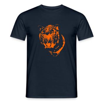 tigre - T-shirt homme - marine - Devant - AI Model Male 178 light (178cm)