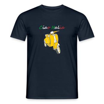 Ciao Italia Italien italienisch Italiener - Männer T-Shirt - Navy - Vorne - AI Model Male 178 light (178cm)