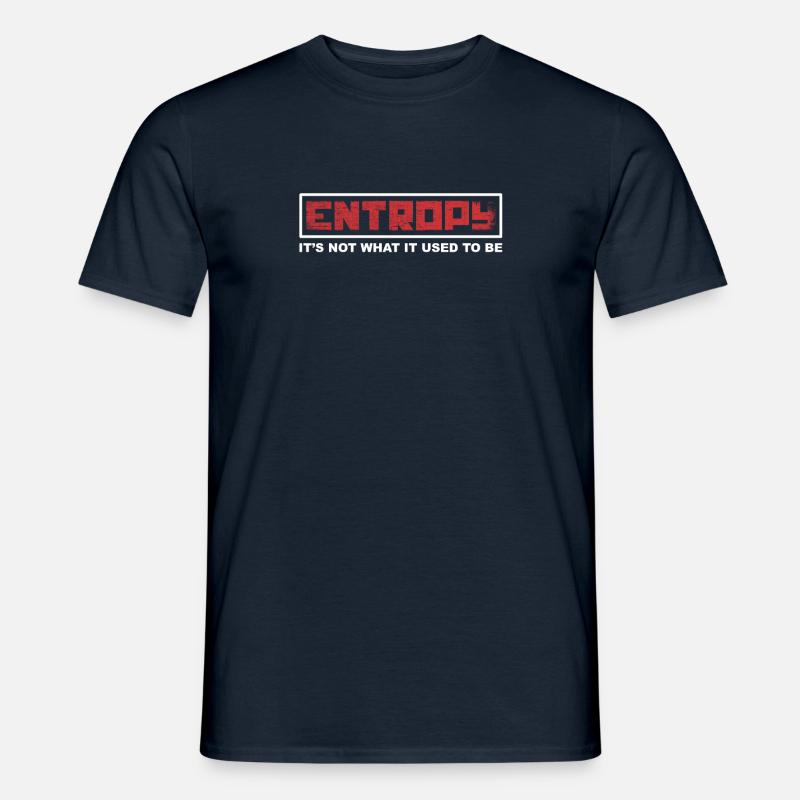 Entropie Kunst Geschenk - Männer T-Shirt - Navy