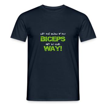 Fitness - T-shirt homme - marine - Devant - AI Model Male 178 light (178cm)