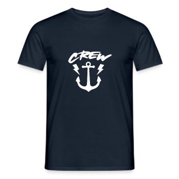navigation à voile - T-shirt homme - marine - Devant - AI Model Male 178 light (178cm)
