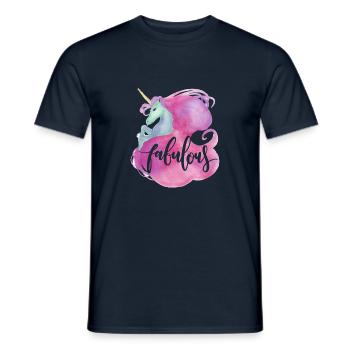 Licorne Fabuleux / Fantastique - T-shirt homme - marine - Devant - AI Model Male 178 light (178cm)