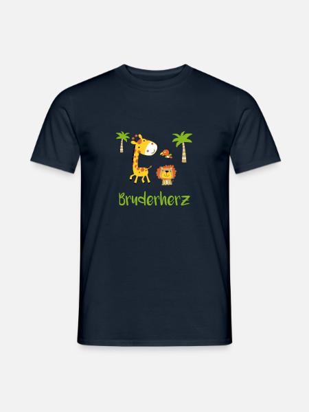 Kleiner Bruder Großer Grosser Bruder Bruderherz - Männer T-Shirt - Navy