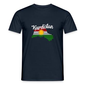 Kurdistan - Men's T-Shirt - navy - Front - AI Model Male 178 light (178cm)