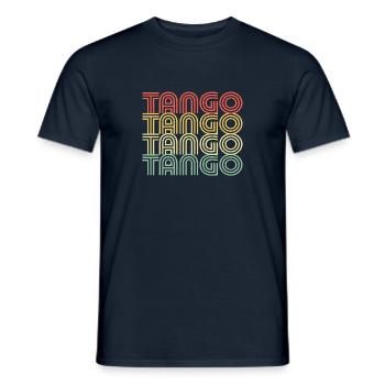 Design hipster Tango - T-shirt homme - marine - Devant - AI Model Male 178 light (178cm)