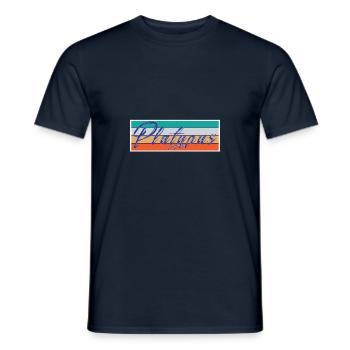 Lettrage ornithorynque - T-shirt homme - marine - Devant - AI Model Male 178 light (178cm)