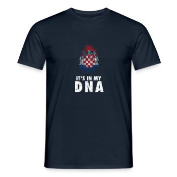 ADN croatie - T-shirt homme - marine - Devant - AI Model Male 178 light (178cm)